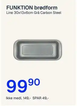 Jernia FUNKTION brødform tilbud