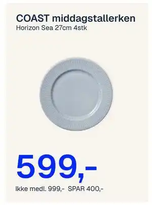 Jernia COAST middagstallerken tilbud
