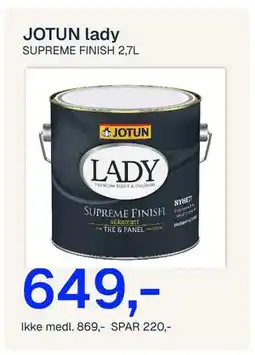 Jernia SUPREME FINISH 2,7L tilbud