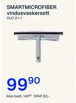 Jernia SMARTMICROFIBER vindusvaskersett tilbud