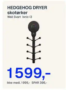 Jernia HEDGEHOG DRYER skotørker tilbud