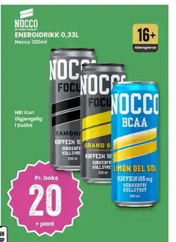 Sport Outlet ENERGIDRIKK 0,33L tilbud