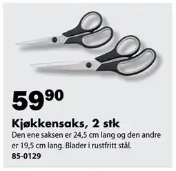 Biltema Kjøkkensaks, 2 stk tilbud