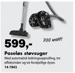 Biltema Poseløs støvsuger tilbud