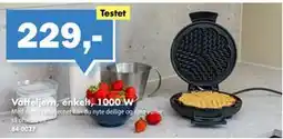 Biltema Vaffeljern, enkelt, 1000 W tilbud