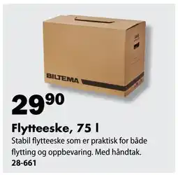 Biltema Flytteeske, 75 l tilbud