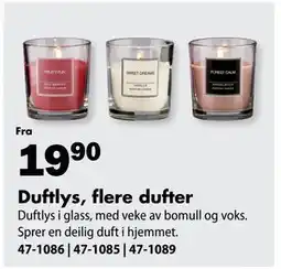 Biltema Duftlys, flere dufter tilbud