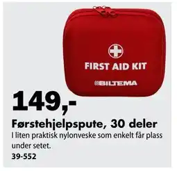 Biltema Førstehjelpspute, 30 deler tilbud