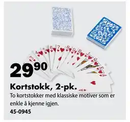 Biltema Kortstokk, 2-pk tilbud