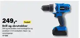 Biltema Drill og skrutrekker tilbud