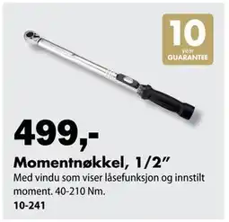 Biltema Momentnøkkel, 1/2” tilbud