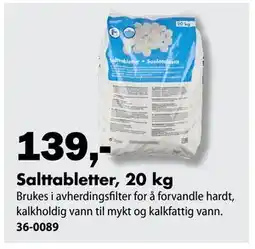 Biltema Salttabletter, 20 kg tilbud