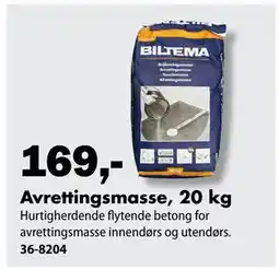Biltema Avrettingsmasse, 20 kg tilbud
