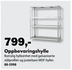 Biltema Oppbevaringshylle tilbud