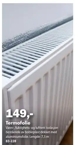 Biltema Termofolie tilbud