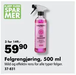Biltema Felgrengjøring, 500 ml tilbud