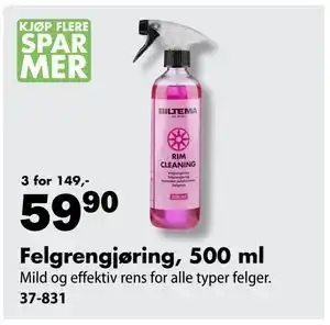 Biltema Felgrengjøring, 500 ml tilbud