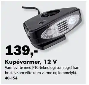 Biltema Kupévarmer, 12 V tilbud