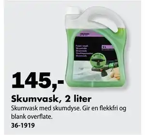 Biltema Skumvask, 2 liter tilbud