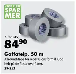 Biltema Gaffateip, 50 m tilbud