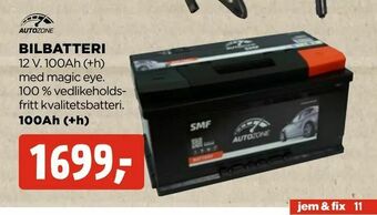 jem & fix Bilbatteri tilbud