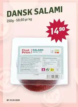 Holdbart DANSK SALAMI tilbud