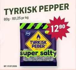 Holdbart TYRKISK PEPPER tilbud