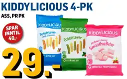 Price Lagerbutikk KIDDYLICIOUS 4-pk tilbud