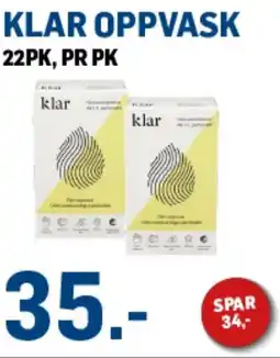 Price Lagerbutikk Klar oppvask tilbud