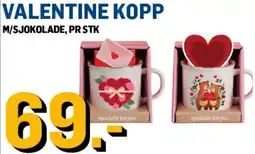 Price Lagerbutikk Valentine kopp tilbud