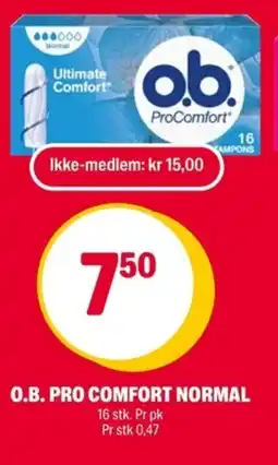 Coop Extra O.B. PRO COMFORT Normal tilbud