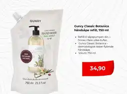 Clas Ohlson GUNRY Classic botanica håndsåpe refill tilbud