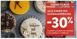 Jacobs ALLE KAKER FRA KAKEMAKEREN.NO tilbud