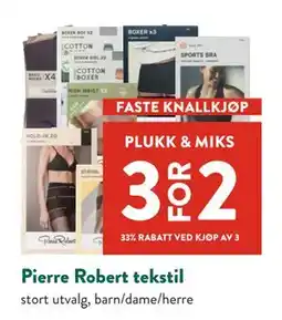 Jacobs Pierre Robert tekstil tilbud