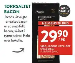 Jacobs TØRRSALTET BACON tilbud