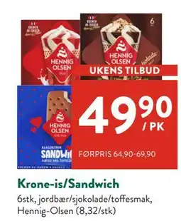 Jacobs Krone-is/Sandwich tilbud
