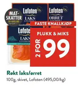 Jacobs Røkt laks/ørret tilbud