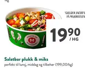 Jacobs Salatbar plukk & miks tilbud