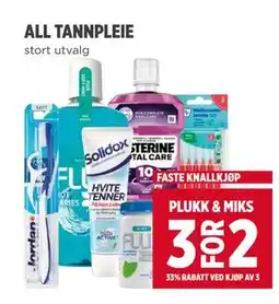 Meny ALL TANNPLEIE tilbud