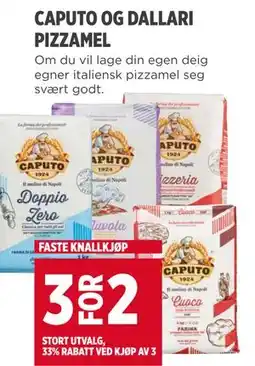 Meny CAPUTO OG DALLARI PIZZAMEL tilbud