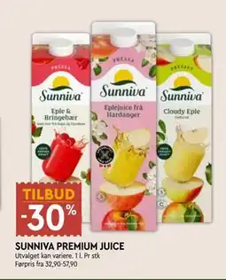 Coop Mega SUNNIVA PREMIUM JUICE tilbud