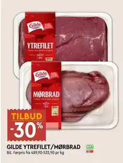 Coop Mega GILDE YTREFILET/MØRBRAD tilbud