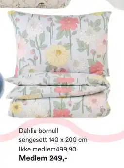 Kid Interiør Dahlia bomull sengesett tilbud