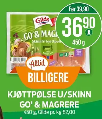GILDE Kjøttpølse u/skinn go' & magrere