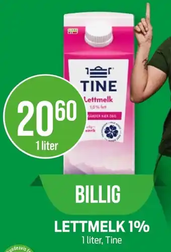 TINE Lettmelk 1%