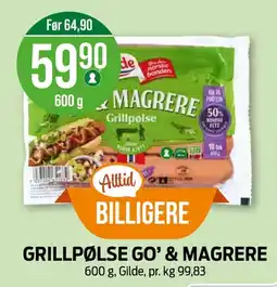 Kiwi GILDE Grillpølse go' & magrere tilbud