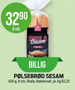 Kiwi BAKEHUSET Pølsebrød sesam tilbud