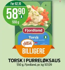 Kiwi FJORDLAND Torski purreløksaus tilbud
