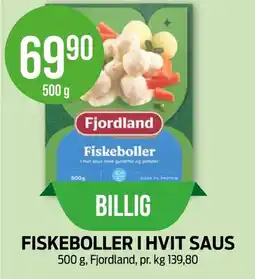Kiwi FJORDLAND Fiskeboller i hvit saus tilbud