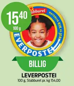 Kiwi STABBURET Leverpostei tilbud